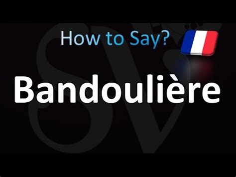 How to pronounce KEEPALL BANDOULIÈRE.